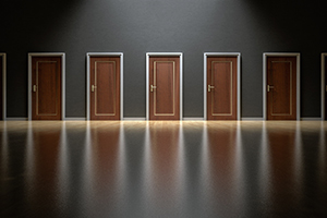 Making business decisions can be like choosing what's behind door number one.