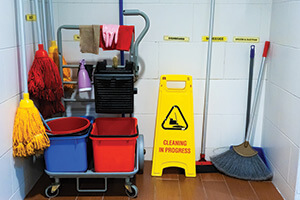 A clean janitor's closet can make a huge impact on your customer's satisfaction.