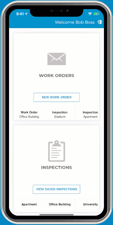 When you use CleanTelligent Software you will have access to our mobile inspection app, which allows you to enter data when you are on the go.